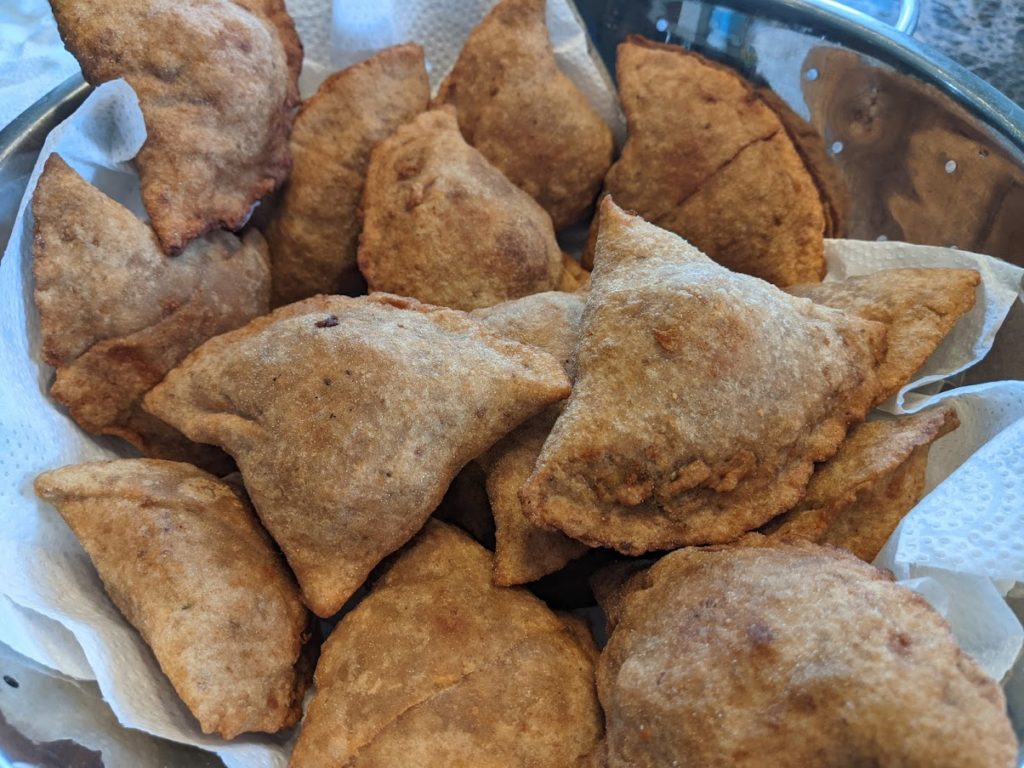 Samosas Made with Metta Gluten Free Flour