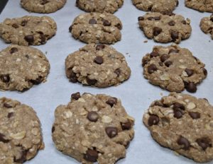 Oatmeal Chocolate Chip Cookies made with Metta Gluten Free Flour