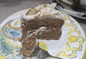 Gluten Free vegan carrot cake made from Metta Gluten Free flour