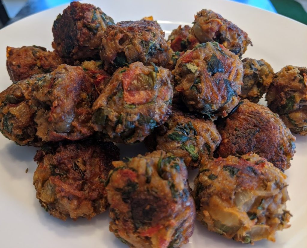 Vegetable Fritters made using Metta Gluten Free Flour