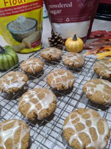 Pumpkin spice cookies made with Metta Gluten Free Flour