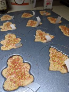Christmas cookies made with Metta Gluten Free flour