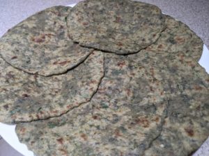 Methi or fenugreek parathas/flatbread made with Metta Gluten Free flour