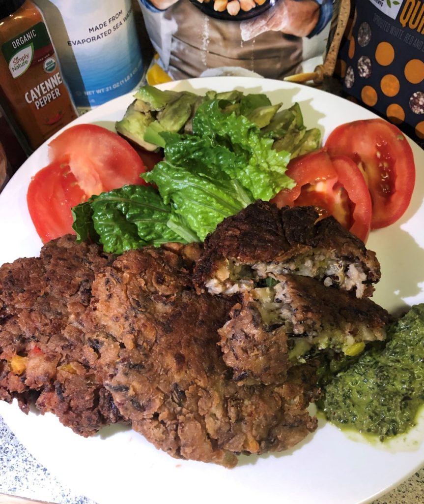 Oyster Mushroom Burgers made with Metta Gluten Free Flour