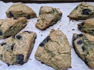 Blueberry Scones with Vegan Option using Metta Gluten Free Flour