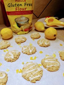 vegan lemon cookies made with Metta Gluten Free Flour