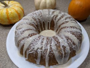 Pumpkin Spice Bundt Cake made with Metta Gluten Free Flour
