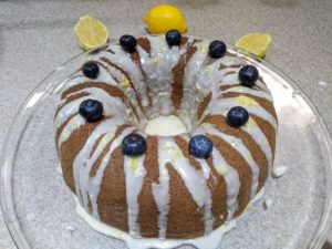 Lemon Bundt Cake made with Metta Gluten Free Flour